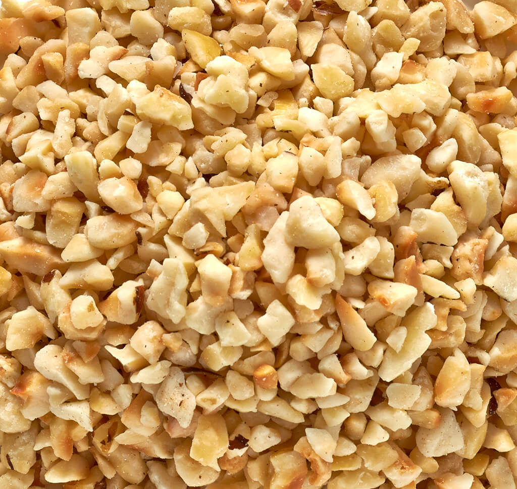 Chopped hazelnuts